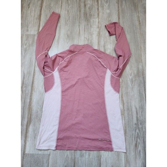 Ariat Tek Heat Series Womens Tri Factor 1/4 Zip Baselayer Red Clay Stripe Sz XL - Picture 6 of 7